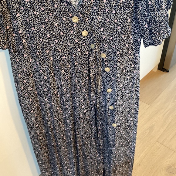 Grace & Mila blue print with Purple Hearts, never been worn - Picture 3 of 3